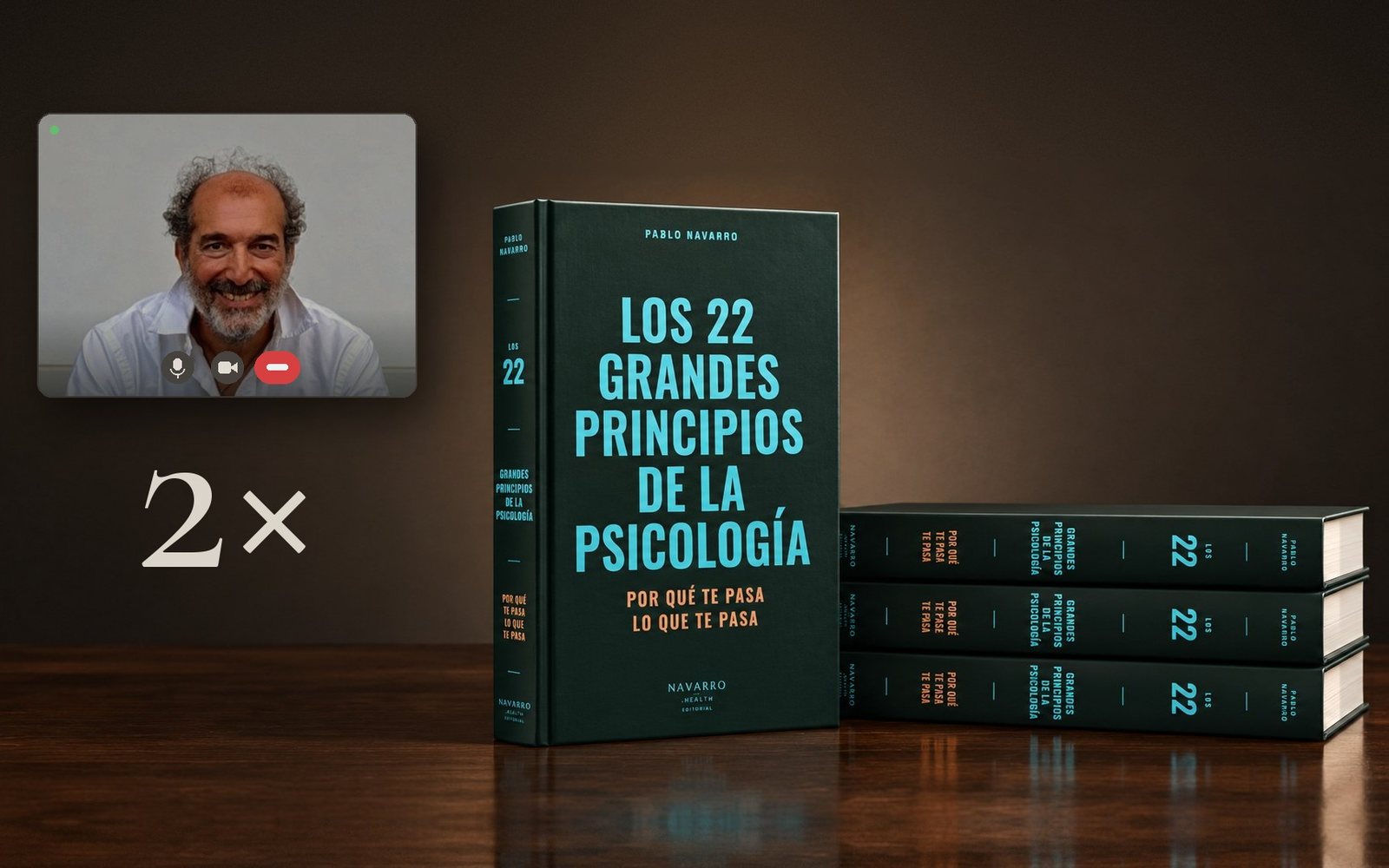 El libro junto a una videollamada con Pablo Navarro, sesión de dos horas